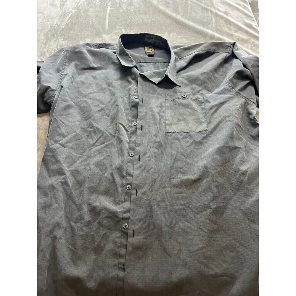 Bruno Vintage 90s Black Button Down Shirt Size 4XLT Italy